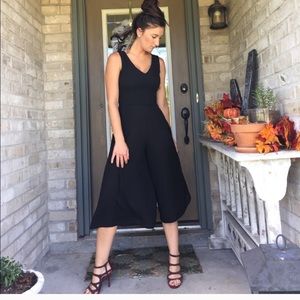 Black jumpsuit calf length